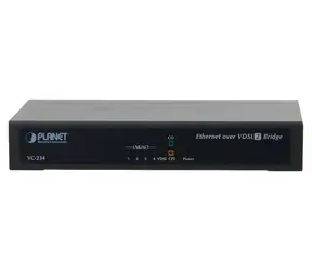 Planet VC-234 / Konverter / Ethernet - VDSL2 / 4X RJ-45 100 Mbit/s / 1HE-Rack