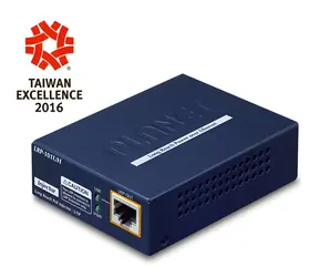 Planet LRP-101UH / PoE-Injektor / IEEE 802.3at / 10/100 Mbit/s / DIN-Schiene