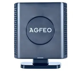 AGFEO DECT IP-Basis Pro XS schwarz / DECT IP-Basis / Betrieb mit Einzel- und Doppelzellen / Tischständer