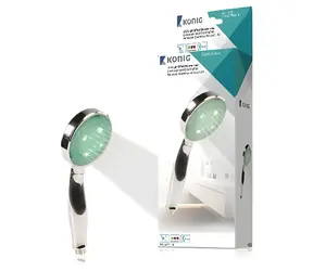 König HC-SH11N Chrom / Duschkopf / Beleuchtet / 3 Farben zufällig