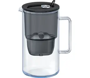 AQUAPHOR Glas 2,5 l schwarz + 1x Filter / Filterkanne / Filter: Maxfor PLUS Mg