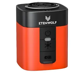 Etenwolf AIR 3 orange / Elektrische Pumpe / 2600 mAh / LED-Taschenlampe 600 lm / Druck 4,5 kPa / USB-C