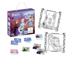 JIRI MODELS Memory-Spiel Pexeso / 48 Karten / mit Malbuch