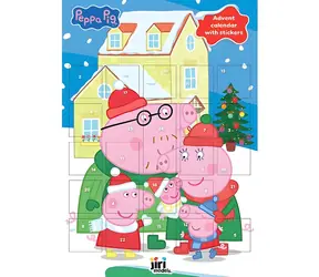 JIRI MODELS Adventskalender mit Peppa Pig-Aufklebern / 24 Türchen