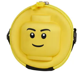 Lego Umhängetasche mit Minifigurenköpfen / 1 l / Verstellbarer Riemen / 17 x 17 x 8 cm