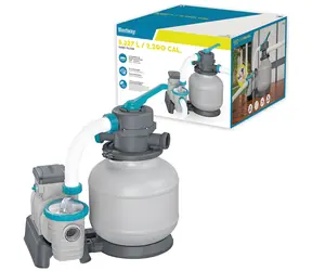 Bestway 58499 Sandfilteranlage / Poolfilteranlage / 8,3 m/Stunde / Timer / 6 Funktionen