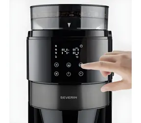 Severin KA 4830 Edelstahl / Filterkaffeemaschine / integriertes Mahlwerk / 900 W / 1,25 l