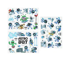 PALADONE Magnete Astrobot / Set mit 26 Teilen / 3 Bögen / Ab 8 Jahren