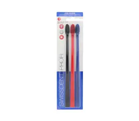 Swissdent Profi Colours Trio Klassische Zahnbürste 3 Stück