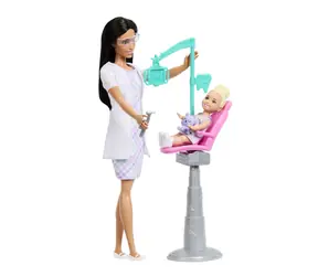 Mattel Barbie Zahnärztin (Brünette) / Berufsspielset / ab 3 Jahren