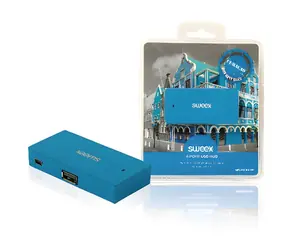 Sweex Curaçao blau / USB-Hub / 4 Anschlüsse / NPUS0480-07