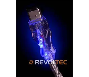 Revoltec FireWire kabel plochý modrý / Kabel / FireWire 6-pin/6-pin / 1,8 m