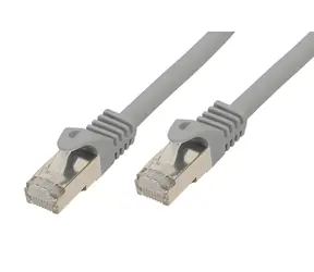 SCONN BASIC-S grau / Patchkabel / S/FTP / Cat7 / RJ-45 / 0,25 m