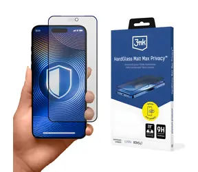 3MK HardGlass Matt Max Sichtschutz für iPhone 18 Pro Max / Schutzglas / Matt / Sichtschutzfilter