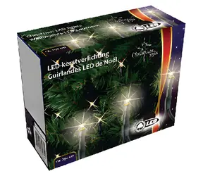 GETX Lichterkette für den Außenbereich, 100 warmweiße LEDs