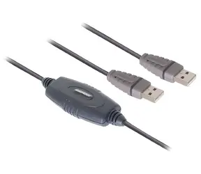 Bandridge USB-A (M) - USB-A (M) redukce šedá / Redukce