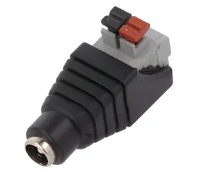 Tipa DC 2,1-mm-Buchse mit Federklemme / Stecker / 2,1 mm