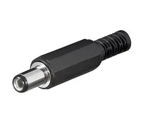 OEM DC -Stecker, koaxial, 5,5 x 2,1 mm / Stecker / für Kabel / Länge 9 mm