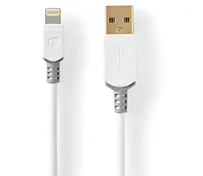 Nedis Lightning-Kabel 1 m / Datenkabel / USB 2.0 - Lightning 8-Pin / MFi-zertifiziert / 480 Mbit/s / 12 W