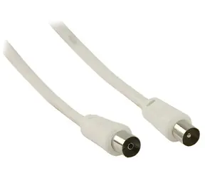 Valueline Koaxialkabel, Stecker/Buchse, weiß / Koaxialkabel / 15 m