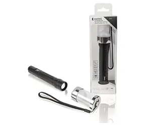 König Camping-LED-Taschenlampe Schwarz / Taschenlampe / 220 lm