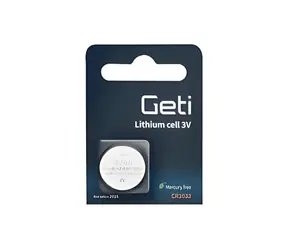 Geti CR2032 / Knopfzellenbatterie / Lithium / 1 Stück.