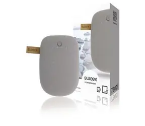 Sweex Powerbank grau / Powerbank / 7800 mAh / Lithium ION / USB