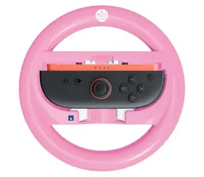 HORI Rennlenkrad-Aufsatz Peach / Lenkrad für Joy-Con / Nintendo Switch / Nintendo Switch 2