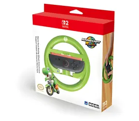 HORI Mario Kart Rennlenkrad-Aufsatz Yoshi / Lenkrad für Joy-Con / Nintendo Switch und Switch 2 Controller