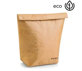 Spokey ECO FRIENDLY VANILA braun / Thermotasche für Snacks / 20 x 12 x 30 cm