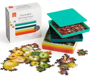 Galison Puzzle-Sortierer / Organizer / 6 Fächer / bis zu 1350 Teile