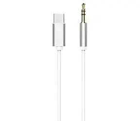 USB-C-auf-3,5-mm-Klinkenadapter, weiß / Audioadapter / 90 cm