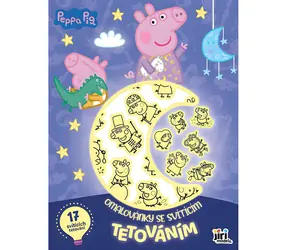 JIRI MODELS Malbuch mit leuchtenden Tattoos Peppa Pig / 16 Seiten / Leuchtende Tattoos