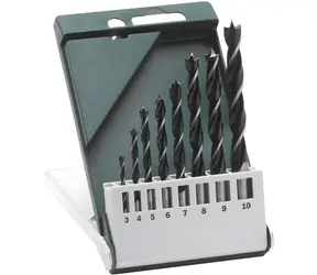 BOSCH 2609255215 / Holzbohrer 8-teilig /  3-4-5-6-7-8-9-10 mm / Zylinderschaft