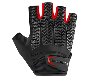 Rockbros S169BR schwarz/rot / Fahrradhandschuhe / Gelpolster / Größe L