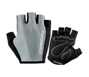 Rockbros S099GR graue Fahrradhandschuhe / Größe L