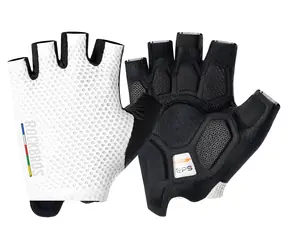 Rockbros TLS004 ROAD TO SKY weiß, Größe L / Fahrradhandschuhe / Kurzfingerig / Stoßdämpfung