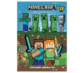 PYRAMID Adventskalender Minecraft V2 / 24 Türchen / Schreibwaren / Lizenziertes Design