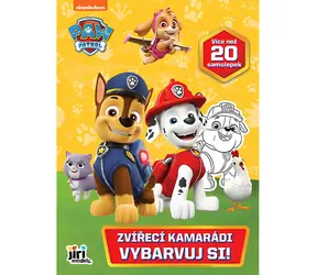 JIRI MODELS Malbuch Paw Patrol Tierfreunde / 16 Seiten / 2 Stickerbögen