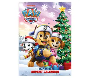 PYRAMID Adventskalender Paw Patrol / 24 Türchen / Schreibwaren / Lizenzdesign