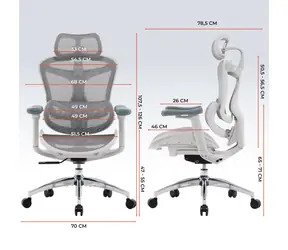 Sihoo Doro C300L weiß / Ergonomischer Bürostuhl / Netzbezug