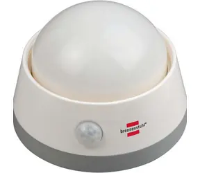 Brennenstuhl NLB 02 BS weiße LED-Nacht-/Orientierungsleuchte mit PIR-Bewegungsmelder, 3 m Länge, 3 AA-Batterien