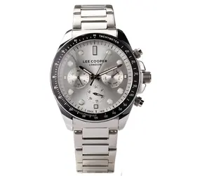 Lee Cooper LC07829.330 silber / Herrenuhr / analog / Mineralglas