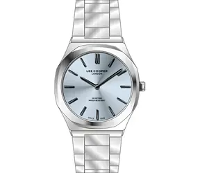 Lee Cooper LC08275.300 silber / Herrenuhr / analog / Mineralglas