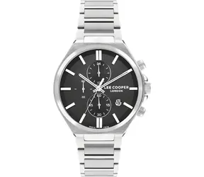 Lee Cooper LC07835.350 silber / Herrenuhr / analog / Mineralglas