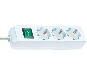 Brennenstuhl Eco-Line weiß / Verlängerungskabel / 3-fach Steckdose / 1,5 m / Ein-/Ausschalter