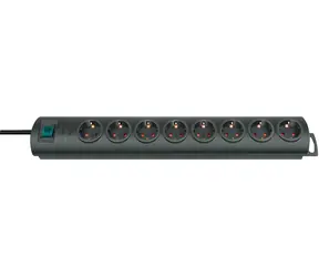 Brennenstuhl Primera-Line schwarz / Steckdosenleiste / 8 Steckdosen / 2 m / Schalter
