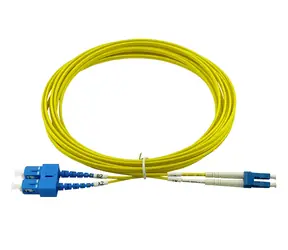BlueOptics LC-SC gelbes optisches Patchkabel / Singlemode G.652.D / 1 m
