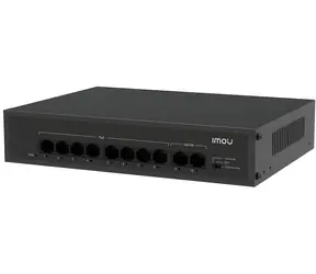 Imou SF110P schwarz / Switch / 8x 10/100 Mbit/s PoE / 2x 10/100 Mbit/s Uplink / PoE 802.3 AF/ at / 1,6 Gbit/s