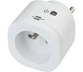Brennenstuhl WA 3000 XS01 weiß / Intelligente Steckdose / WLAN / IP20 / 13 A / 3000 W / Alexa, Google Assistant